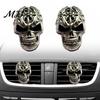 Personalized Car Outlet Ornament Skull Air Vent Clip, Retro Alloy Dashboard Creative Accessories for Drivers Trim Funny Head Auto Interior Halloween