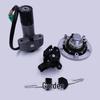 Junlong GS125R Key QS125-2-2A Full Lock Set: Ignition & Seat Cushion Lock for Motorcycle Accessories.