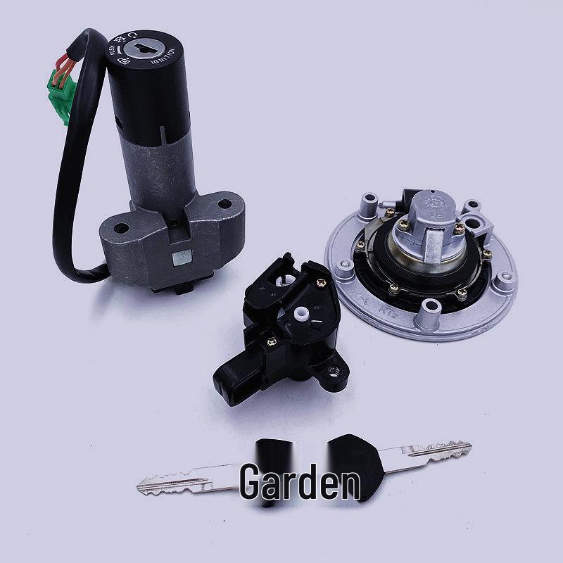 Junlong GS125R Key QS125-2-2A Full Lock Set: Ignition & Seat Cushion Lock for Motorcycle Accessories.