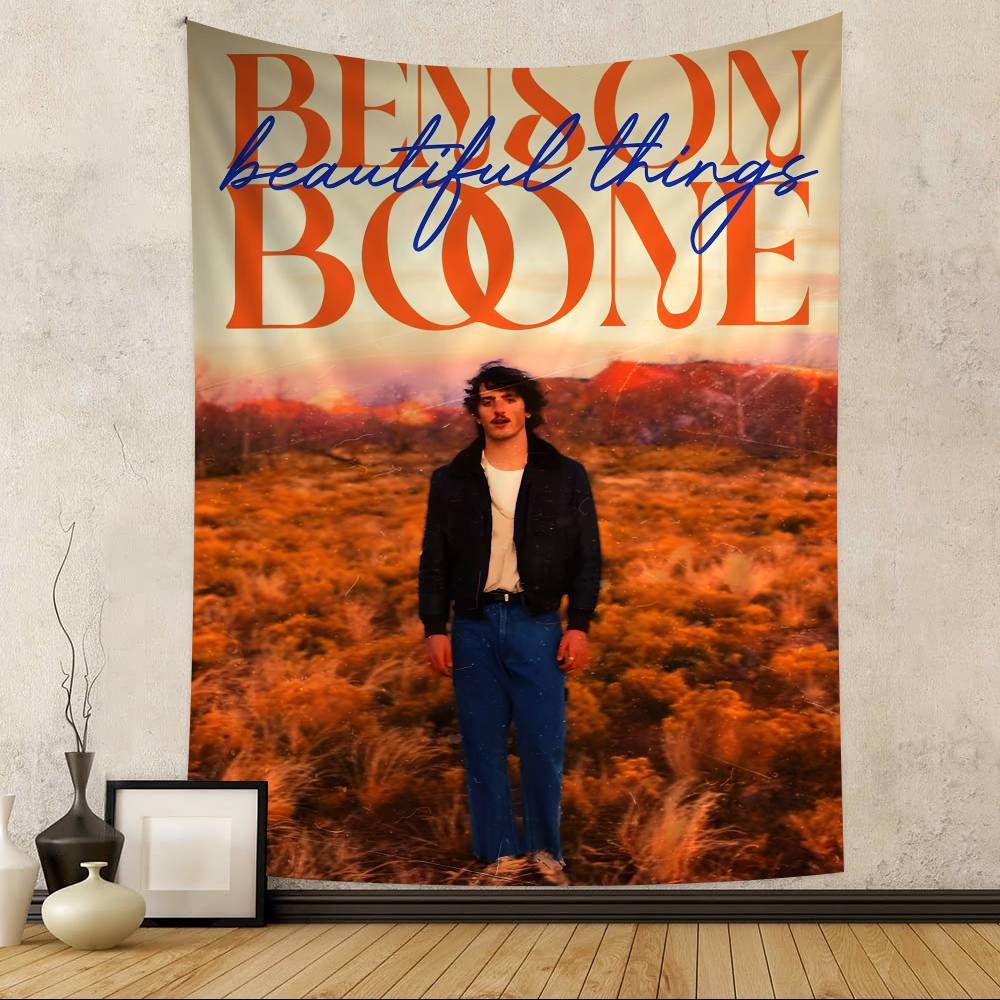 

Singer BBenson Boone Anime Printed Large Wall Tapestry Indian Buddha Wall Decoration Witchcraft Bohemian Hippie Wall Art Decor 74x94cm(29x37in)