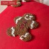 1PC Nuan Series Fashionable and Versatile Christmas Style Red Pillowcase Plush Embroidery Soft Cushion Cover for Sofa Living Room Bedroom Home Decor