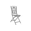 Forge Black Ceramic Multi-color Garden Chair (39 X 50 X 93 Cm) - White