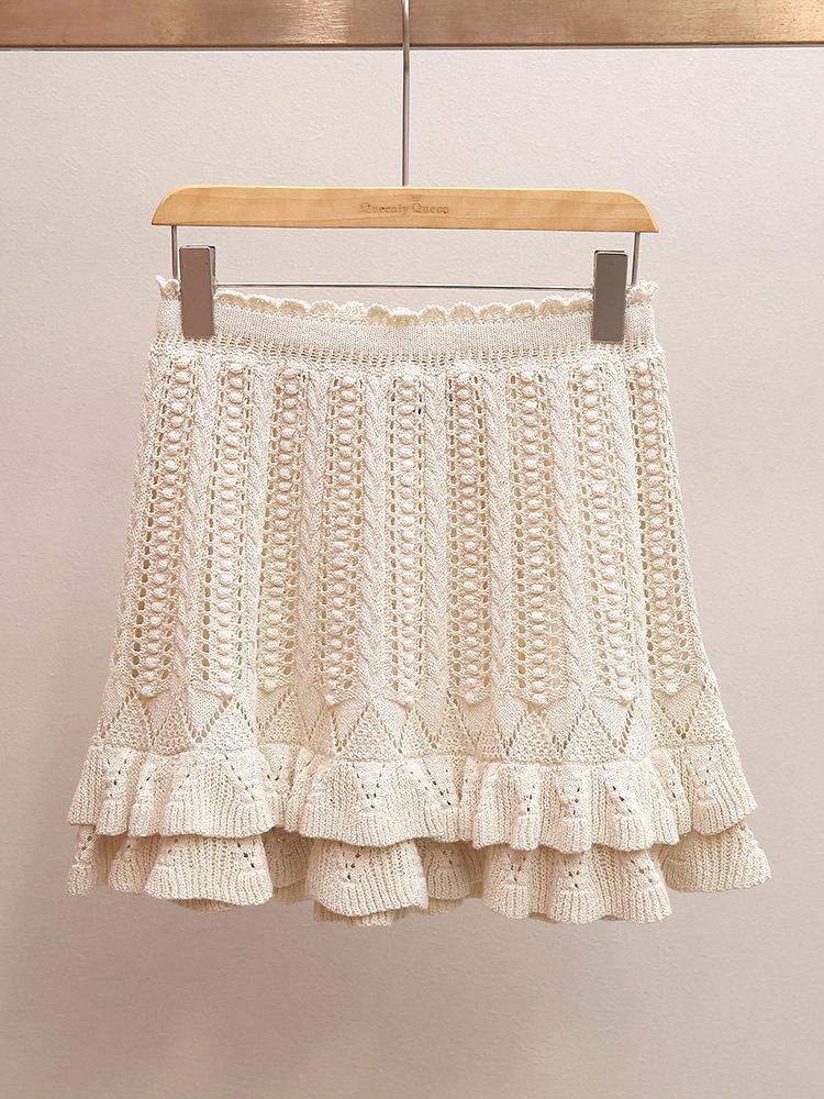 

Women s Spring Resort Spaghetti Strap Tank & A-Line Skirt Knit Set S