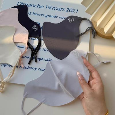 Breathable Ice Silk Mask Washable Dustproof Sunscreen Mask Anti-Uv Face Veil Outdoor Sports