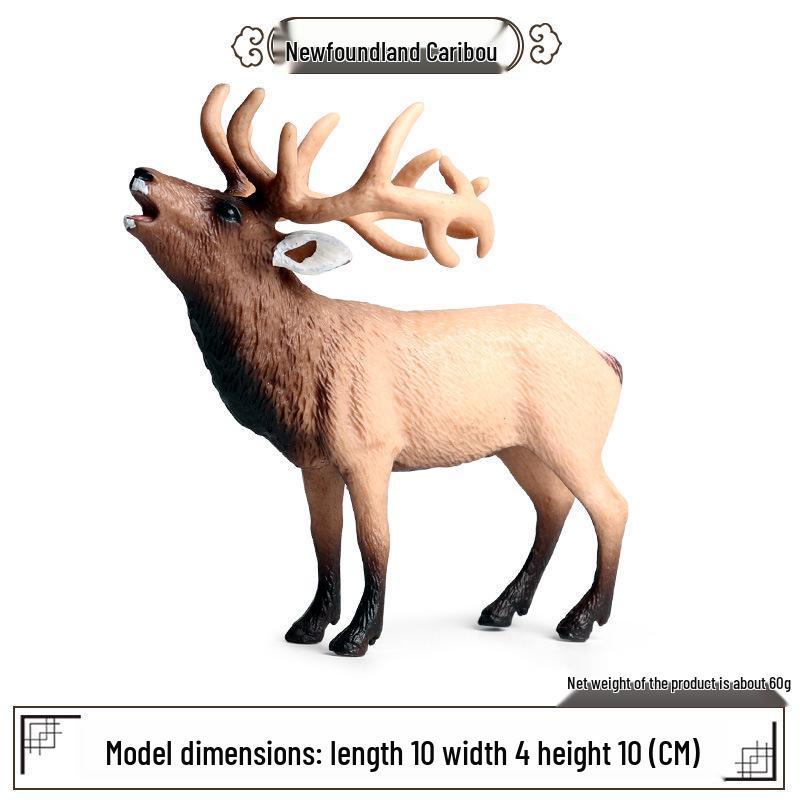 Cross-Border Christmas Wildlife Toy Set: White-tailed & Sika Deer Static Model