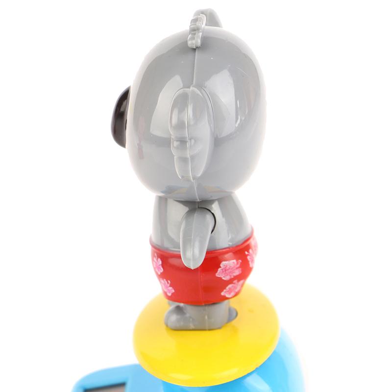 Kawaii Cartoon Koala Ornaments Solar Power Shaking Head Toy Car Ornament Decor