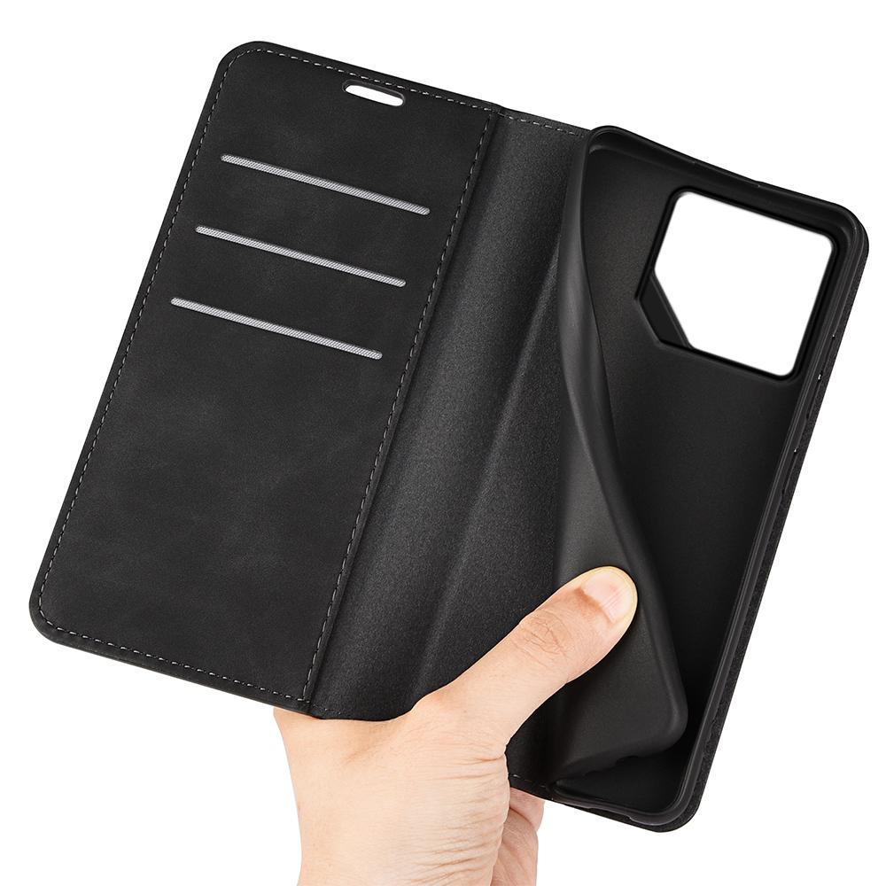 For Asus ROG Phone 8 5G/Phone 8 Pro 5G Case PU Leather Skin Touch Flip Stand View Phone Cover