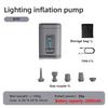 Electric Air Pump Portable Compressor Inflation/Deflation Pump Suitable for Inflatable Cushions Swimming Rings With Lighting