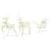 LED Deer with 60 LEDs 3 Pcs Warm White PET