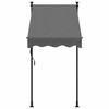 VidaXL Retractable Awning, Awning with Adjustable Height, Balcony Sun Canopy, Garden Terrace Patio Awning, 368736