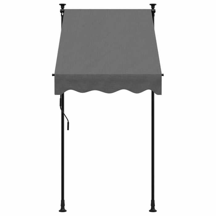 VidaXL Retractable Awning, Awning with Adjustable Height, Balcony Sun Canopy, Garden Terrace Patio Awning, 368736
