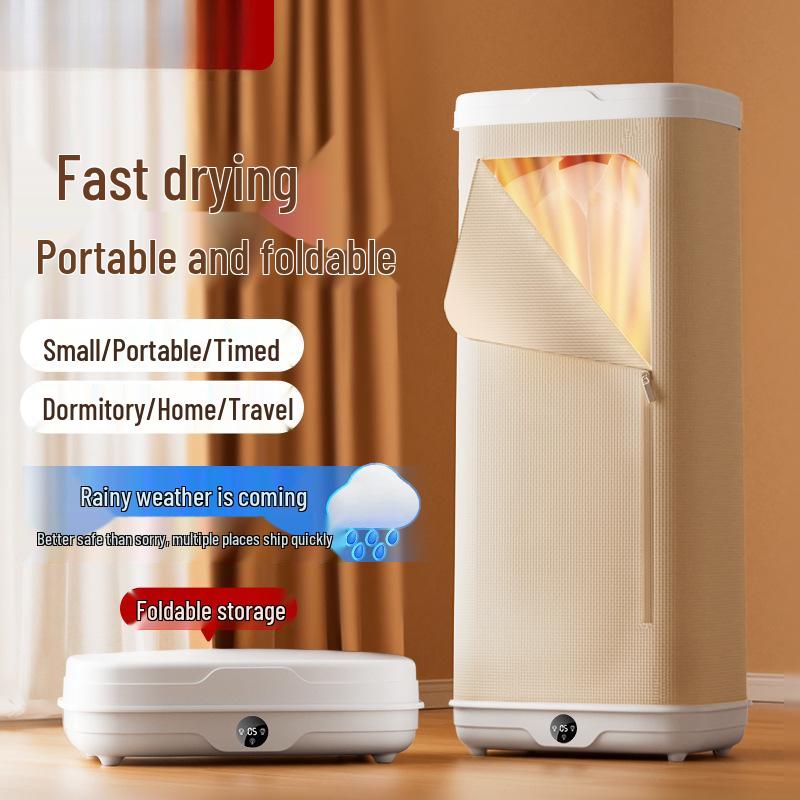 Compact Portable Folding Clothes Dryer for Dorms and Travel Home Use