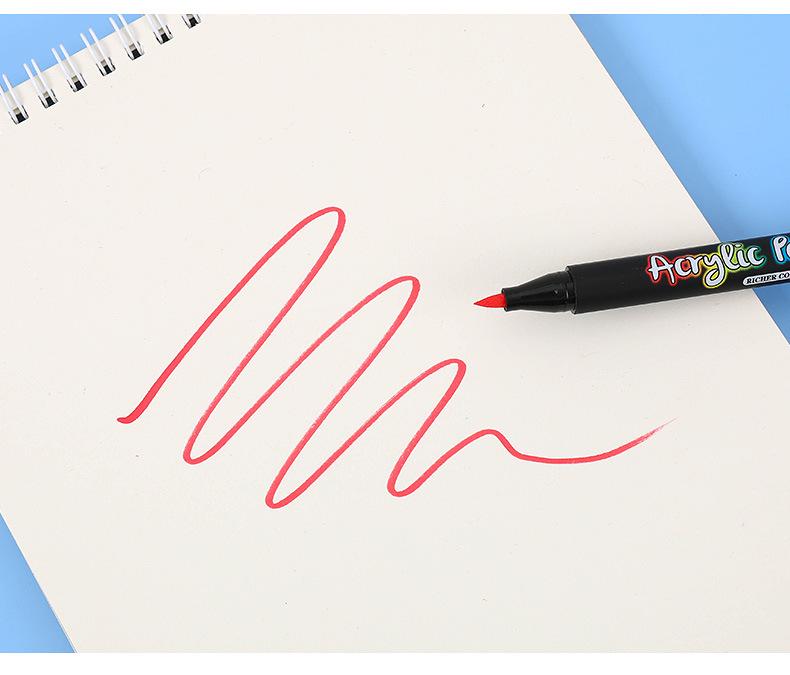 Guan Na 7100 Water-Based Acrylic Marker Set - 36 Color Soft Tip for Stone & Doodle Painting