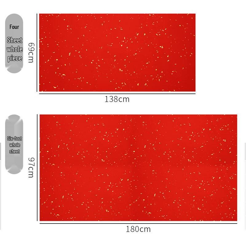 Everlasting Red Gold-Sprinkled Xuan Calligraphy Paper
