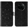 For Realme 14 Pro 5G Case Rhinestone Decor PU Leather Mandala Imprinted Design Phone Cover with Wrist Strap