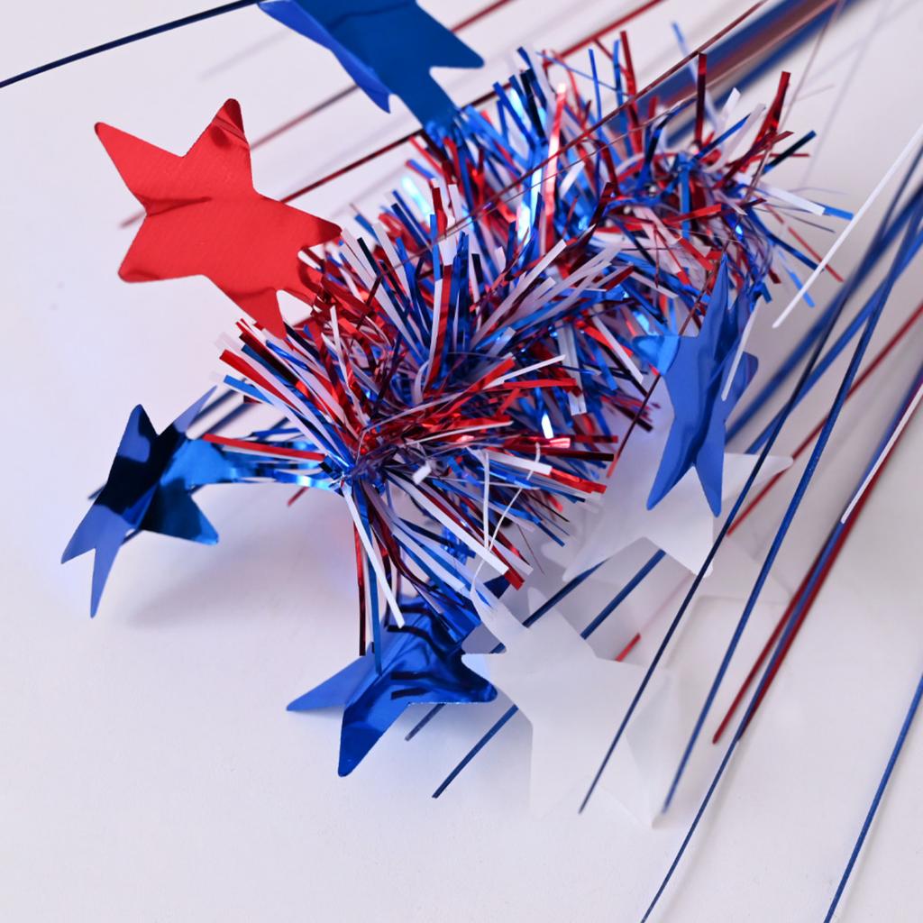 Unabhängigkeitstag Feuerwerk, Sterne, Zweige, Tag Party, Heimdekoration, Roter, Blauer Kuchen