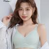 Breathable Seamless Bra: Semi-Fixed Cups, No Underwire, Side Bust Support, Integrated Lifting for Small Breasts.
