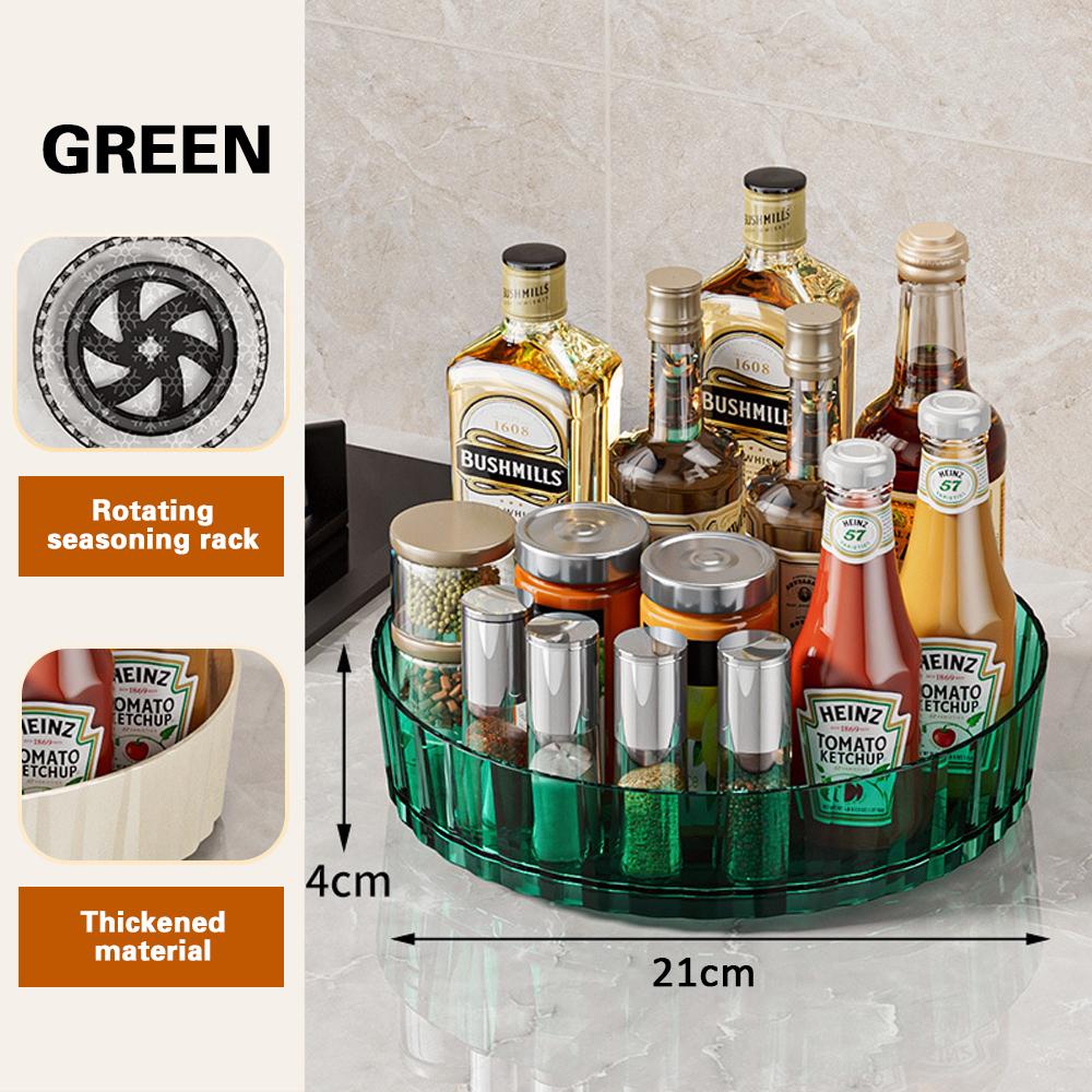 

1/2 Layers Rotating Perfume Organizer For Dresser Light Luxury Skincare Cosmetic Organizer PET Bathroom Storage Tray
