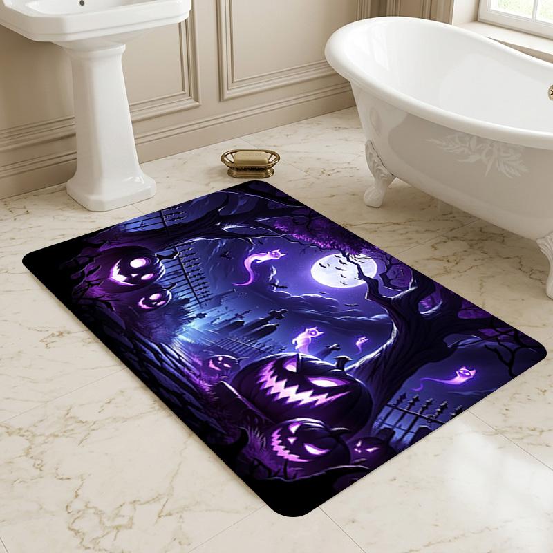 Halloween Night Living Room Nonslip Area Rug Soft Carpet For Bedroom Game Playroom Sofa Office Home Decor Doormat Christmas Gift C9291366