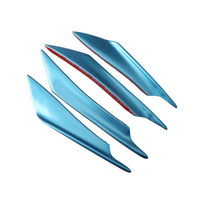 Cross-border provision of automotive universal modified air knives, carbon fiber pattern bumper air knives, carbon fiber modified front bar spoilers синий