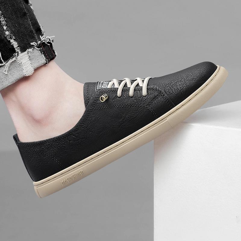 Fashion New Casual Men's Board Shoes Luxury High-quality Lightweight Style Leisure Outdoor Sports Walking Black and White Hot Selling