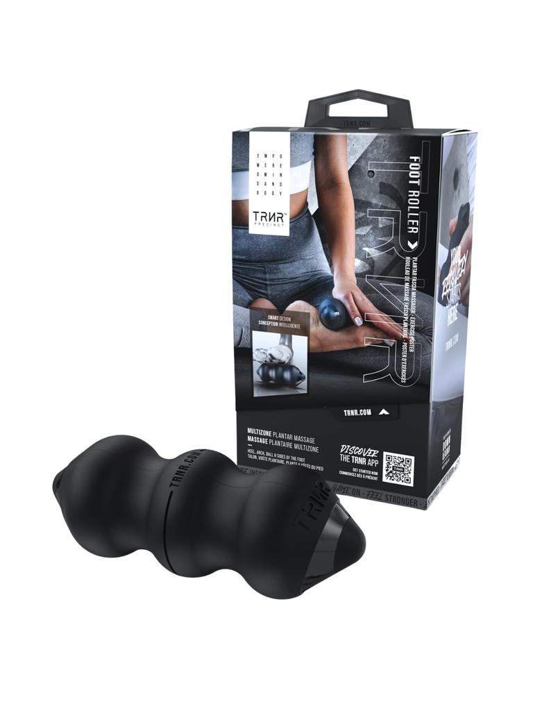 [TRNR] Trainer Foot Roller Massage Ball, Silicone, Firm, Small, for Trigger Points and Myofascial Release, Black