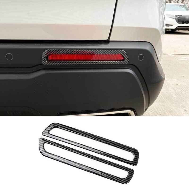 Carbon Fiber Trim Fit For Honda CRV CR-V Rear Fog Light Eyelid Molding 2023-2024