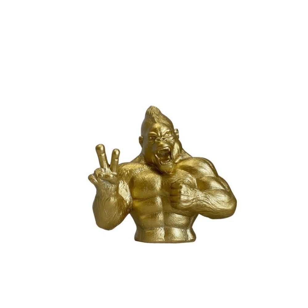 Handicraft Monkey Toy Sculpture Resin Miniatures Figurine Simulation Orangutan Statue  Prop