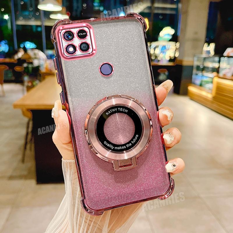 

Redmi9c Роскошный чехол-держатель с покрытием для Xiaomi Redmi 9c 10a 10c 12c 9 10 12 4g A1 A2 A3 Противоударный силиконовый чехол-подставка Redmi10a Redmi 9C