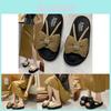 Stylish Thick Sole Non Slip Slide Sandals For Women With Bow Design In Summer Colors