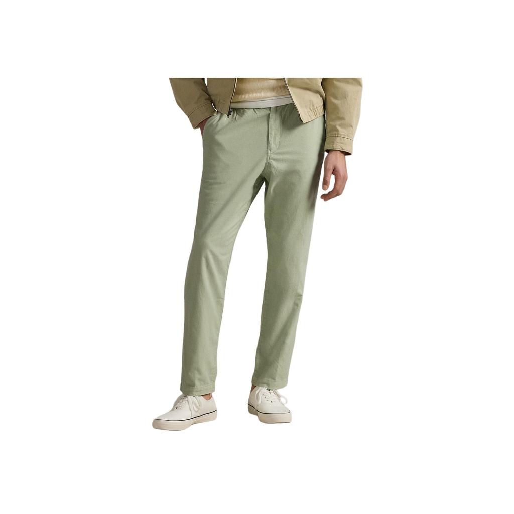 Polo Ralph Lauren Einfarbig Elastischer Kordelzug Besticktes Pony Lange Freizeithose Herren Unterteile Smaragd 710958589-003