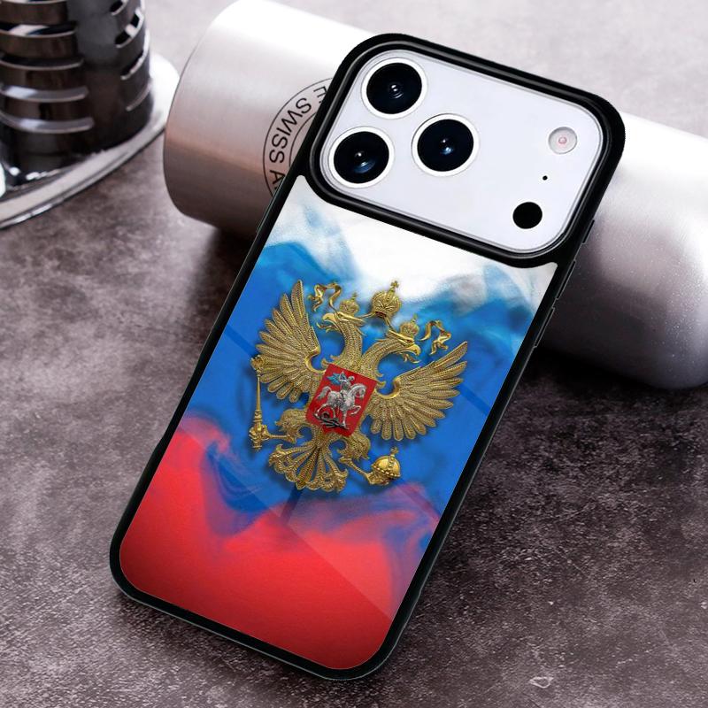 

Russia Coat of Arms soft Phone Case for iPhone 17 16 15 Pro Max Air 14 13 12 11 Plus Shockproof Capa Cover iPhone17 Pro