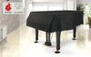 Alps Grand Piano Fire Retardant Association for Steinway Made In Black Moire Pattern Cover, Certified, G-KM, M-type, Japan,
