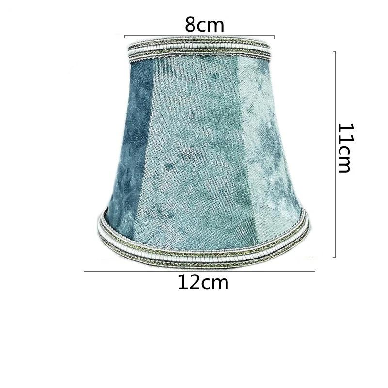 European Style Chandelier Lamp Shade Modern Clip On Droplight Wall Lamp Simple Chandelier Clip Fabric Drum Lamp Shade DIY Decor