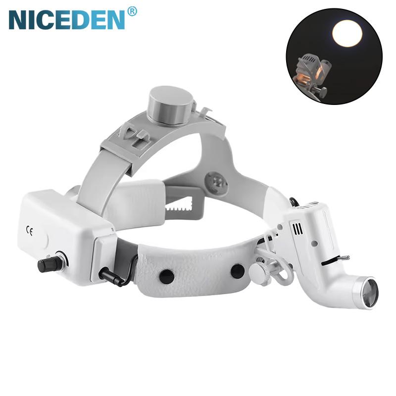 Dental LED Head Light Lamp for Binocular Loupes Brightness Spot Adjustable Dental Lab Headlamp Surgical Headlight