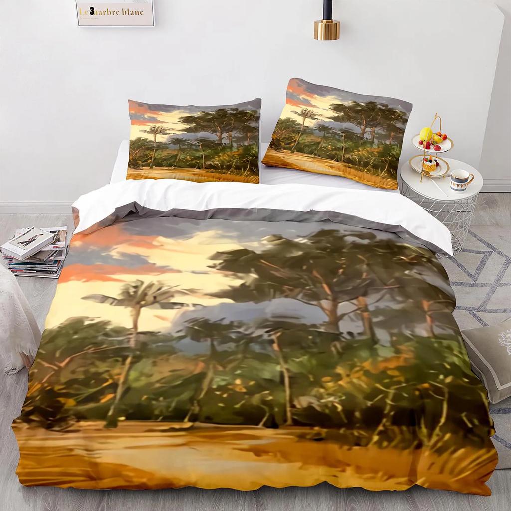 3D Color Lead Painting Bedding Set Single Twin Full Queen King Size Art Bed Set Aldult Kid Bedroom Decor Best Gift For Family