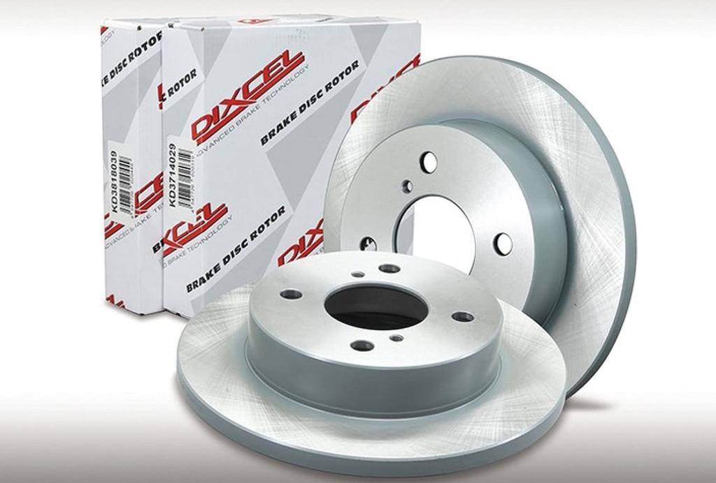 DIXCEL Front Disc KD for Honda Today PP1 and Beat Left and Right Rotors, Type, JA1/2/3 (KD3318038S, Set)