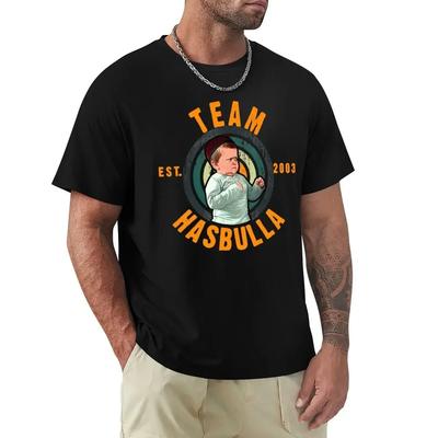 Team Hasbulla Smile Hasbulla Fighting Meme T Shirt Harajuku Short Sleeve T-shirt 100% Cotton Graphics Tshirt Tops