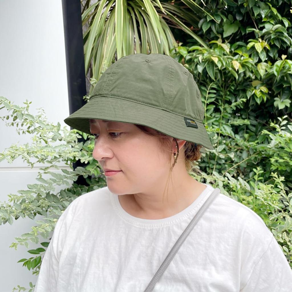 Basic Enchi OC Cordura Rip Crew Organic Cotton Cordura Rip and Olive Hat, Hat, Antibacterial, Deodorizing, Moisture-Wicking, Quick-Drying, Men's