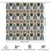 French Bulldog Shower Curtain Waterproof Cute Puppy Dog Pattern Bathroom Decor Farmhouse Style Modern Home Decor Trendy Washable