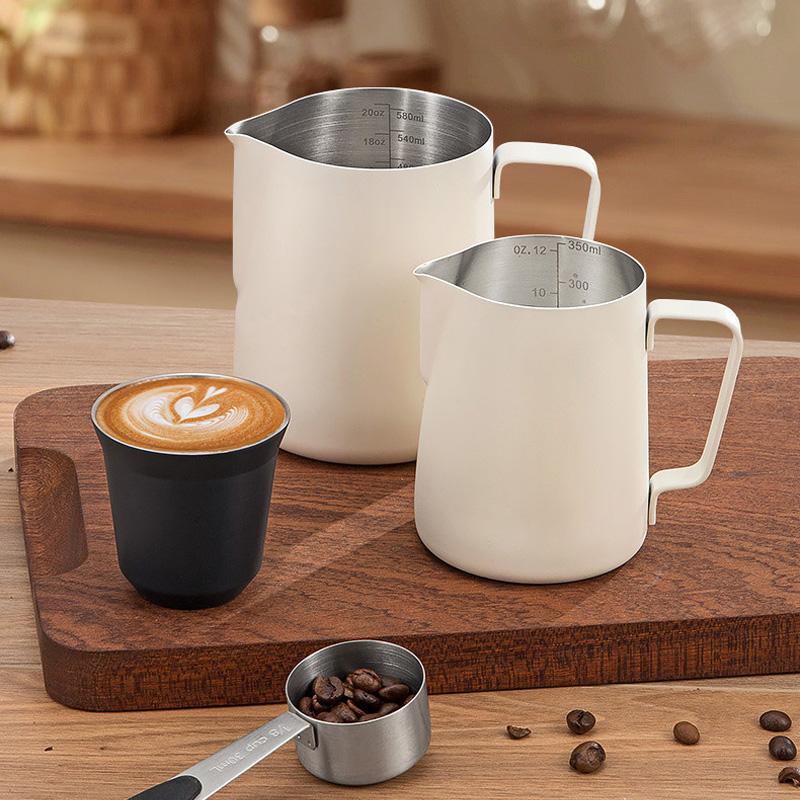 Milk Frothing Pitcher Barista Milk Frothing Jug Accessory Stainless Steel Jars Latte Milk Frother Coffee Pull Flower Cup