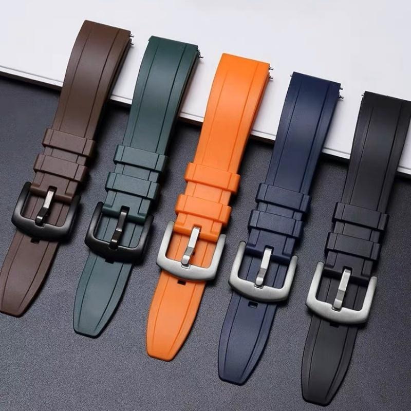 18mm 20mm 22mm 24mm 26mm Hurtigfeste Silikon Klokkereim Vanntett Gummi Klokkebånd Armbånd Tilbehør med Verktøy
