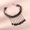 Choker Lace Embroidery Black Necklace Gothic Ch01