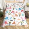 Homewish Cartoon Frog Prince Duvet Cover Set For KidsKawaii Red Mushroom Bedding SetCute Animal Bed Set