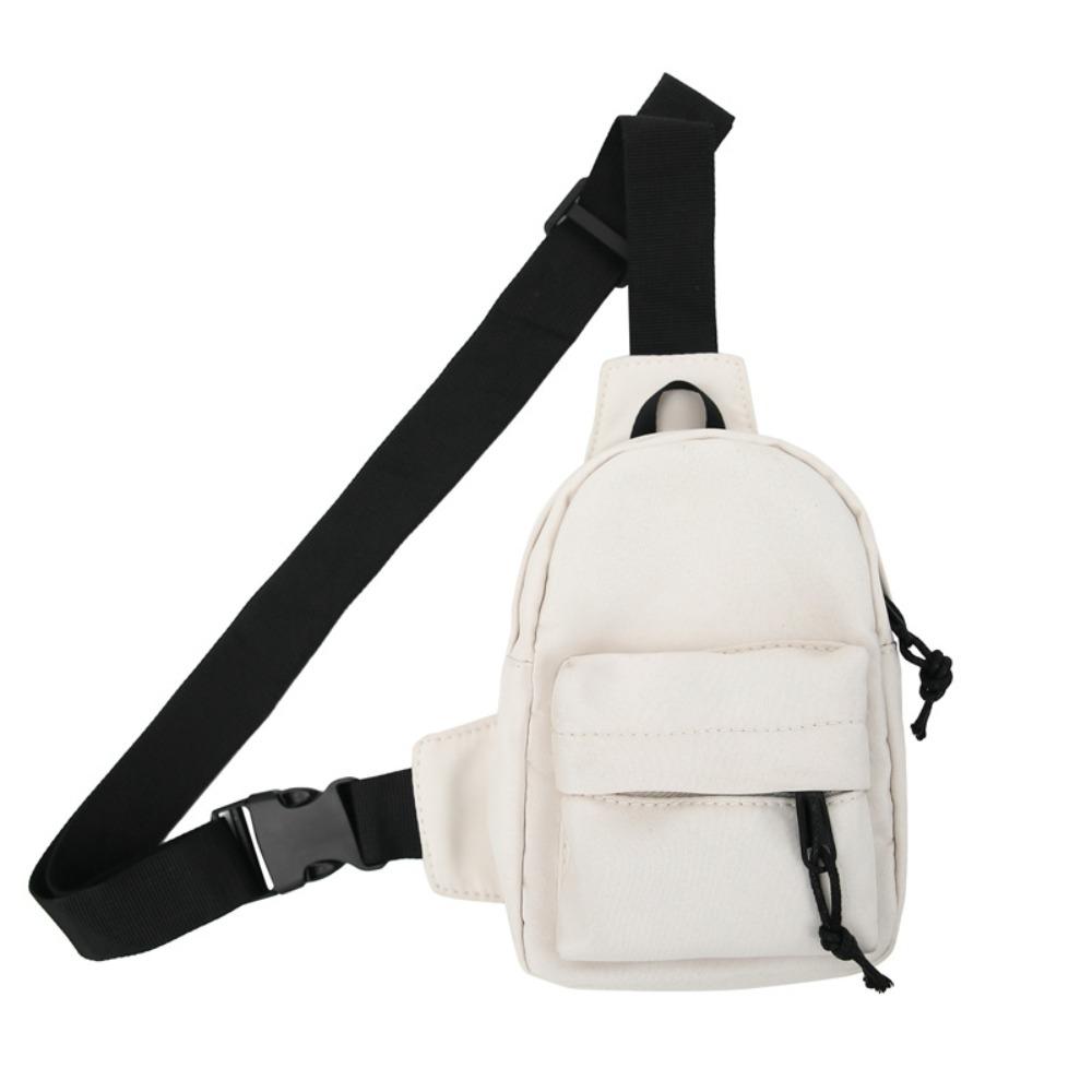 Solid Color Sport Chest Bag Nylon Shoulder Bag Leisure Men Crossbody Bag  Fitness