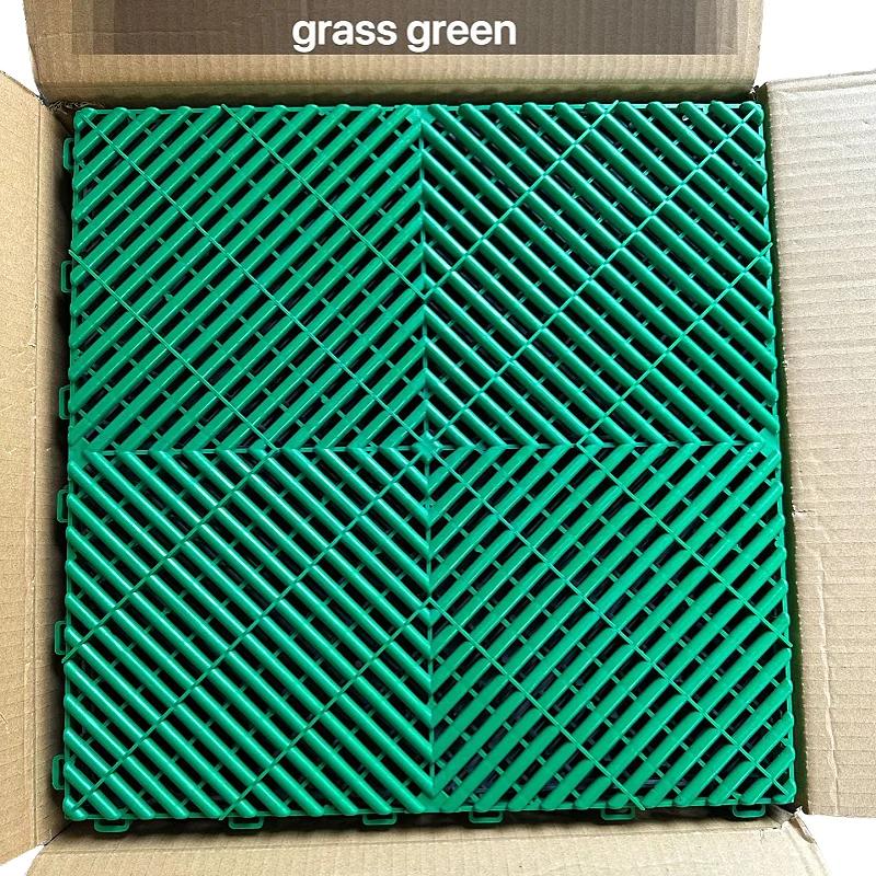 40x40cm Grille Floor Garage 4s Shop Car Wash E-sports Room Basement Interlock Splicing Drainage Pad Plastic Tile
