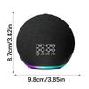 Compactly Bluetooth-compatible Speaker With Builts In Clock LED Lights For Home Office Outdoor Use HiFi Bass Sound Box