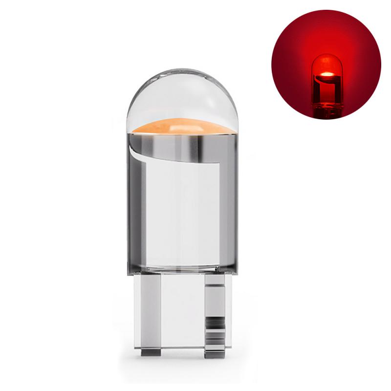 

10 шт. T10 W5W светодиодные фары Canbus для автомобиля COB, внутреннее освещение автомобиля, плафон для чтения, лампа для приборов, подсветка номерного знака автомобиля красный