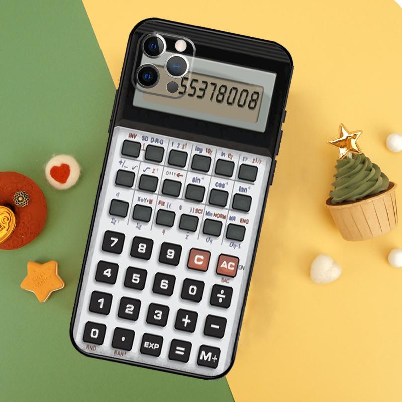 Retro Calculator Phone Case For iPhone 17 17Air 16 16E 15 14 13 12 11 Pro Max 12 13 Mini Shockproof Cover