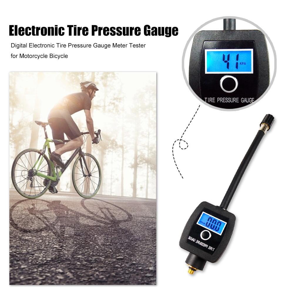 High Precision Mini Digital Electronic Tire Pressure Gauge Meter Tester for Motorcycle Bicycle Tire Diagnostic Repair Tool